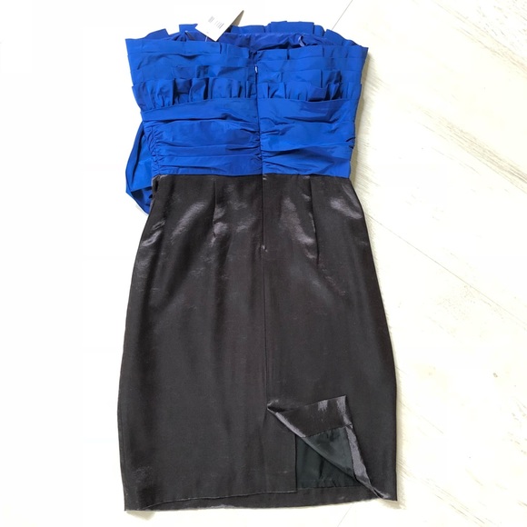 Max & Cleo Royal Blue/Black Cocktail Dress - Picture 6 of 8